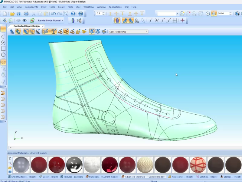 3D upper part modeling
